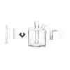 Water Pipe Bong 6 in 1 Kit 14mm Female Mega Tube Square Shape Smoking accessory