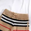 Summer Men Knit Mesh Striped Shorts Classic Khaki Black White Homme Crossfit Board Causla Luxury Sweat Pants Drawstring 220602