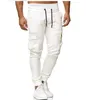 Pantalon Cargo pour hommes, Streetwear, couleur unie, jogging, sport, automne et printemps, pantalon de survêtement décontracté