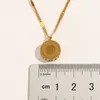 Luxury Pendant Necklaces Design 18 K Golden Pendant Retro Alphabet Necklace Letter Designs Fashion BBB14717