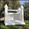 Uppblåsningsbart bouncersplayhouse Swings Sports Outdoor Play Toys Gifts Bouncersplayhouse 13x13ft 4x4m Wedding Bouncer White Bounce House Birthddd