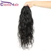 Claw On Human Hair Ponytail Body Wave Clip In Extensions Brazilian Virgin Natural Wavy Pony Tail Hair Pieces For Black Women