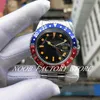 Mens Watch Super BP Fabrika Antika Edition 2813 Vintage Otomatik Hareket Kristal Klasik Toka Kırmızı Mavi Alüminyum Alaşım Çerçevesi Aydınlık