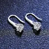 Dangle Chandelier Silver PT950 스탬프 라운드 브릴리언트 컷 다이아몬드 테스트 과거 D 컬러 Moissanite Drop Earrings 여성 오리지널 보석 보석