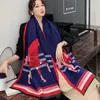 Designers Winter Cashmere Scarf High Quality luxury soft Warm designer scarves Tassel shawl style 4 Seasons Classic scarfs 7Color 65cm X 190cm Christmas gift