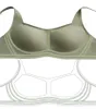 Reggiseno senza cuciture in lattice Donna Intimo push up Raffreddamento Raccoglie imbottitura antiurto Intimo femminile Moda confortevole Bralette Lingerie 220519