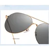 Sonnenbrille Klassische Vintage Design Übergroße Pilot Frauen Männer Spiegel Metall Mode Gradient Sonnenbrille UV400 Töne