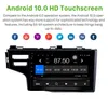 Lecteur radio Android DVD de voiture 9 pouces pour 2013-2015 Honda Fit LHD Bluetooth HD Écran tactile Prise en charge de la navigation GPS Caméra arrière Carplay