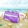 23*20cm أطفال تمساح حقيبة شاطئ شاطئ أكياس كبيرة أكياس قذائف ثلاثية الأبعاد حقيبة صدف شبكة صدف