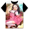 Herr t-shirts kimetsu no yaiba tema pojke kostym anime harajuku herr t-shirt sommar mode toppar 3d t shirt plus size streetwearmen's's