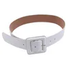 Ceintures Designer femmes mignon noir blanc large ceinture en cuir femme sangle décorative pour les femmes robesceintures