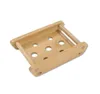 Kvalitetstvålskål Naturlig bambu tvålrätter Holder Rack Plate Tray Multi Style Round Square Soap Container 9302750434