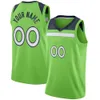 Stampato Minnesota Personalizzato Design fai da te Maglie da basket Personalizzazione Uniformi della squadra Stampa personalizzata qualsiasi nome Numero Uomo Donna Bambini Ragazzi Maglia verde