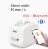 Skrivare Thermal Printer 100% Original High Speed ​​USB Bluetooth Commercial för Resaurant Supermarket Store 58mm Kvitto Pirnter Roge22