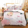 Sängkläder set omusiciano liten söt flicka personlig dans baby täcke eller tröstare sovrum täckdekor presentbäddning