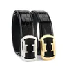 2022 Famous brand 3.8 wide stainless steel Classic luxury belt men's leisure leather smooth buckle trouser Korean version versatile business belt for men youth