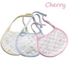 OC Cherry Baby Pacify Bibs Burp Tissu de coton double couche