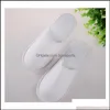 Pantofole usa e getta Forniture da bagno El Casa Giardino Consegna goccia 2021 El Spugna Eva Uomo Donna Flop Bianco Mti Colore Pantofola interna Ju0507