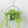 Metal Hanging Flower Pot Nordic Chain Hanging Planter Basket Flower Vase For Home Garden Balcony Decoration 220719