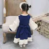 Lange mouwen Lolita Jurken Zomer Kant Mesh Leuke Prinses Jurken Party Kinder Mesh Tutu Jurken Sweet Children's Clothes AA220326