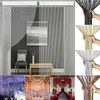 Curtain Living Room Curtains Shiny Tassel Hanging String Door Window Curtain String Door Divider Drape Valance Home Decoration 220511