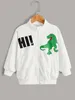 Toddler Boys Dinosaur & Letter Graphic Jacket SHE