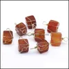 Pendentif Colliers Irregar Cubic Rouge Agate Pierre Guérison Cristal Énergie Quartz Mode Femmes Hommes Bijoux En Gros Drop D Dhseller2010 Dhpac