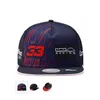 2021Men's Baseball Caps Flat Brim Hip Hop Cap Sun Hat Outdoor 3D Borduurwerk F1 Racing Bulls Verstappen Car Fan Casual Sport C286V
