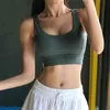 섹시한 U-Back Fine Lingerie Sport Gym Fitness 충격 흡수 푸시 업 러닝 조끼 빠른 건조 여성 브라스 탑 의류 L220726