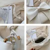 Evening Bags Large Bow Knot Women's PU Shoulder Messenger Bag 2022 Summer Fashion Handbags Designer Tote