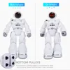 R5 로봇 키즈 장난감 2.4G 제스처 센서 스마트 프로그래밍 자동 프레젠테이션 지능형 RC 로봇 원격 제어 장난감 w/ 음악 노래 조명 JJRC R18
