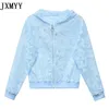 Summer Korean version av All-Match Elegant Printing Sun Protection Clothing Thin Sun Protection Jacket Women Jxmyy 210412