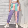 Women's Plus Size Pants Drawstring Waist Summer Spring Casual Sweatpants Color Blocked Sports Tapered Female Large Jogger 7XLWomen's