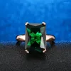 Cluster Rings Lady Ring Vrouw Natuurlijk Emerald Wedding Verjaardag Geschenk verloving EDWI22