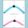 Wholesale 30 Pcs Colorf Bendable Sponge Adt Clothes Hanger Children Coat Adjustable Foam Rack Home Accessories Drop Delivery 2021 Hangers