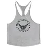 Muscleguys varumärke Fitnesskläder Bodybuilding Tank Top Men Gyms Stringer Singlet Cotton Sleeveless Shirt Workout Man Underhirt 220527