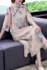 Casual Dresses Cotton And Linen Dress Spring 2022 Ramie Print Retro Chinese Style Improved Cheongsam Women Clothes ZH1597Casual