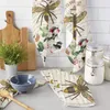 Handdoek bijen azalea retro bloem keuken reiniging microvezel absorberende vaatdoek voor voddenwerk