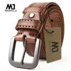 Medyla Mens Leather Belts for Men Alloy Alloy Pin Pin Buckle حزام جينز حزام للذكور حزام البقر DSW535 220531