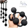 Massageador de brinquedos sexuais de brinquedo anal plug plug butpplug silicone vibrador bolas brinquedos para damas er￳ticas bdsm contas por muito tempo, mas kvo9