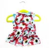 Hundebekleidung Kleid Mädchen Welpen Kleidung Weibliche Prinzessin Blumenrock Sommerhemd Katze Haustier Party Outfits