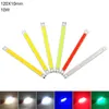 Nouveauté Éclairage 10pcs COB Bande 12V Lumière LED 2W 5W 10W 20W 30W 50W 200W Ampoules DC12V Puce Nature Chaude Froid Blanc Bleu Rouge Couleur Pour DIYNove