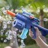 Детская игрушка на открытом воздухе оборудование для мальчика M416 Автоматическое пузырьковое пистолет мягкая пуля водопоглощение акусто-оптическая электрическая пластиковая музыкальная игрушка