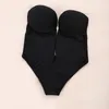 Kadınların sırtsız shapewear derin v yaka askısız büst şekillendirici bodysuit seksi iç çamaşırı tüccar shapewearlar düğün partisi için sutyen