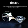 Pierścienie klastrowe InBeauut 925 Srebrny pierścionek zaręczynowy Test Diamond Pokreny Doskonały Cutcolor Total Mini 0,12 Ct Strzałka Moissanite Wedding Ringscl3614142