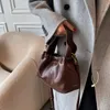 أكياس النساء المتقاطعات مطوي الدلو سامل حقائب اليد محافظ سيدة أكياس الكتف البني أكياس رسول كيس