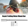 Zattere/Barche gonfiabili 91 cm Barra di montaggio per kayak Motore per pesca a traina in acciaio inossidabile con tavola da surf Accessori per canoaZattere/Gonfiabili