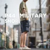Maden Navy P44 Cargo Joggers Shorts Men Loose Work Cotton Bigger Pocket Tactical Short Pants Casual Overalls Man Clothing 220318