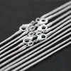 1mm S925 Sterling Silver Plated Snake Chain for Women Men Thin Rope Chains Diy Halsbandsmycken 16 18 20 22 24 tum