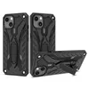 Kickstand Armor -telefonfodral f￶r iPhone 14 13 12 11 Pro Max XR XS 7G 8 Plus S21 S22 Ultra Toruk Makto